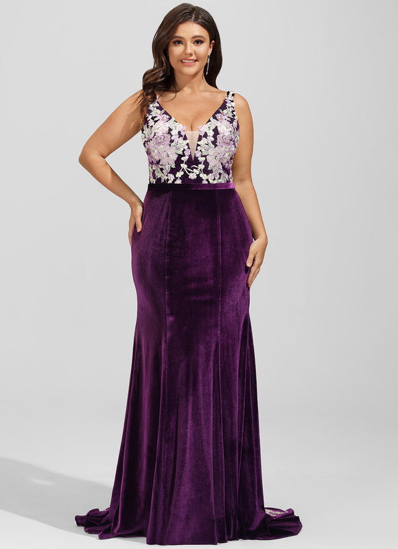 Robe Chic Velours Floral - gallery 7