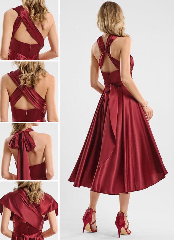 Robe Chic Rubis Élégante - gallery 1