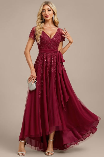 Robe Chic Vaporeuse Bordeaux