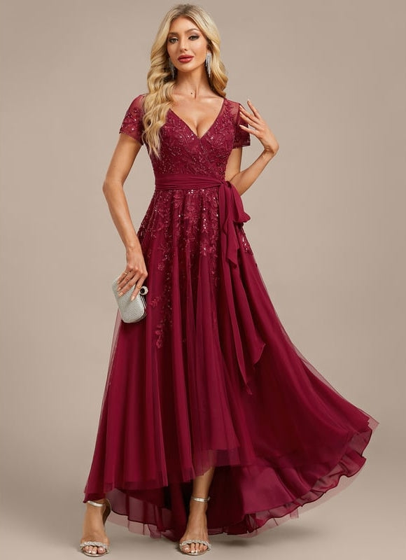 Robe Chic Vaporeuse Bordeaux