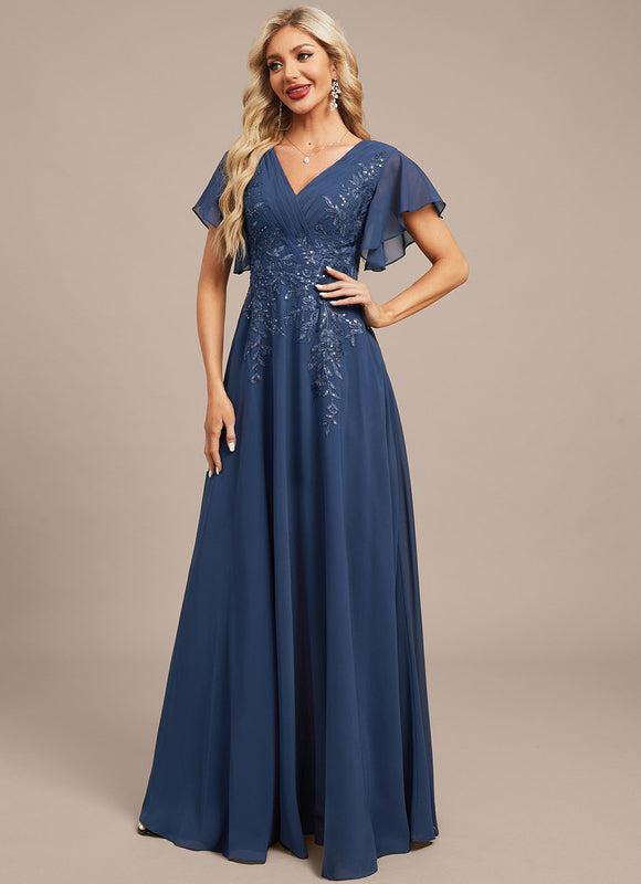 Robe Chic Bleu Nuit Élégante - gallery 5