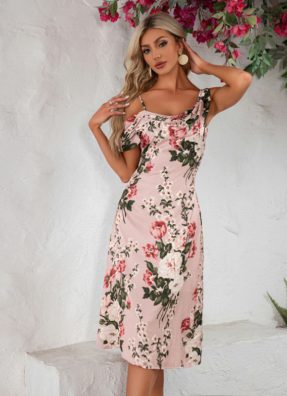 Robe Chic Satinée Florale - gallery 3