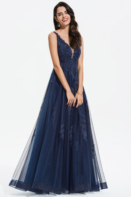 Robe Chic Bleue Étoilée - gallery 2