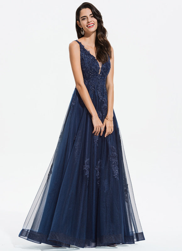 Robe Chic Bleue Étoilée - gallery 2