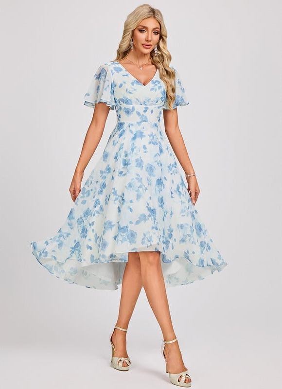 Robe Chic Fluide Bleu Nuit