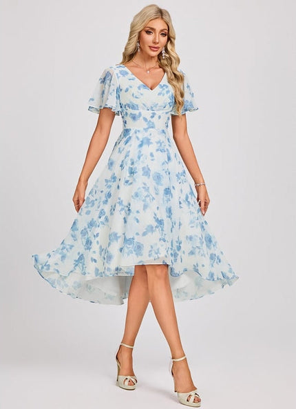 Robe Chic Fluide Bleu Nuit