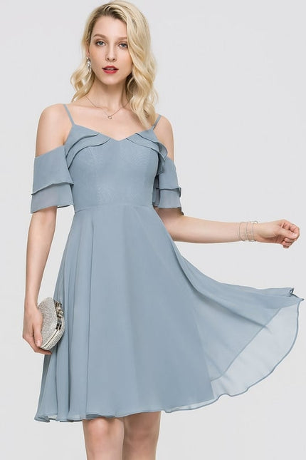 Robe Chic Bleu Douceur Flottante