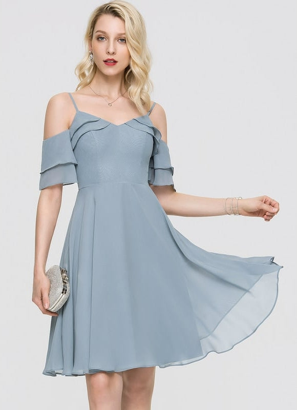Robe Chic Bleu Douceur Flottante