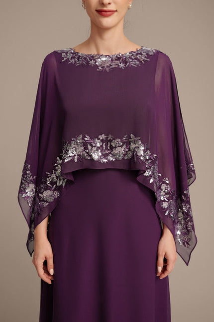 Robe Chic Longue Violetée - gallery 7