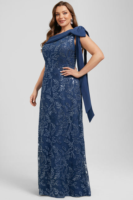 Robe De Soirée Chic Bleu Roi - gallery 7