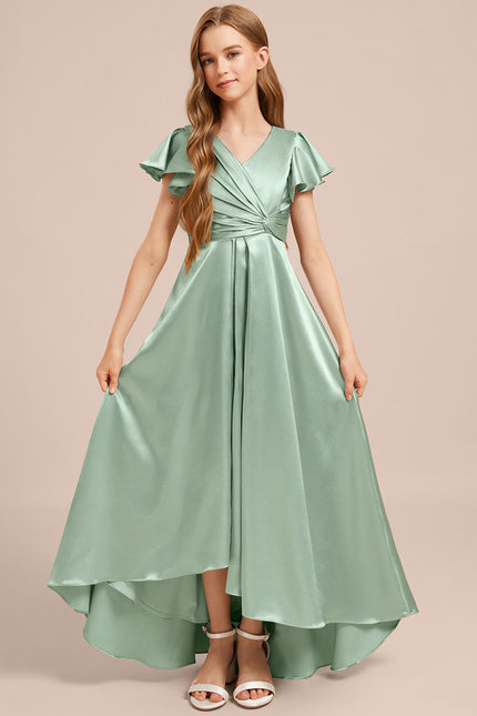Robe Chic Satinée Junior Bleu Ciel - gallery 3
