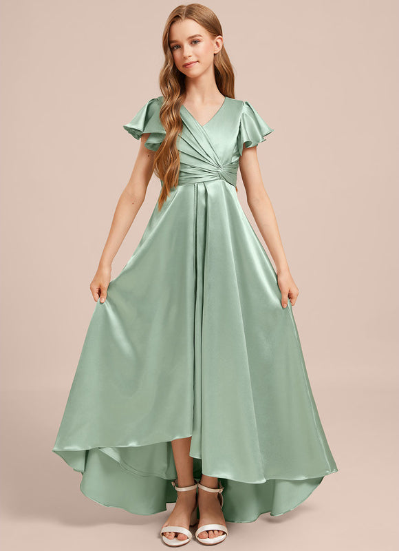 Robe Chic Satinée Junior Bleu Ciel - gallery 3