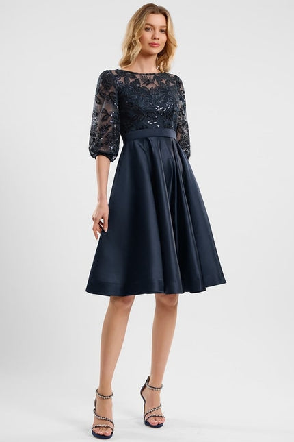 Robe Chic Satinée Étoilée