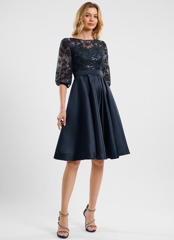 Robe Chic Satinée Étoilée