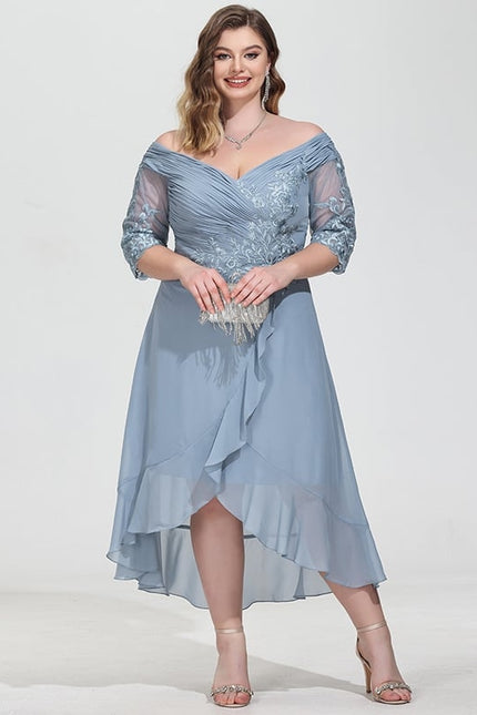 Robe Chic Asymétrique Éclatante - gallery 7