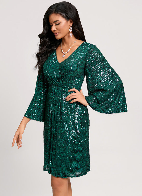 Robe Chic Éclat Émeraude - gallery 4