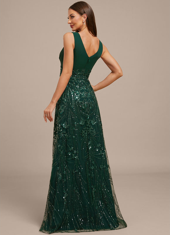Robe Chic Longue Émeraude Festive - gallery 6