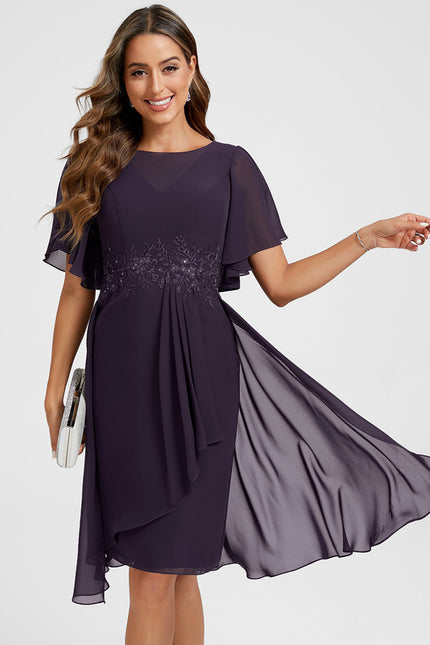Robe Chic Mauve Fluide