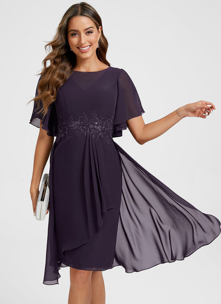 Robe Chic Mauve Fluide
