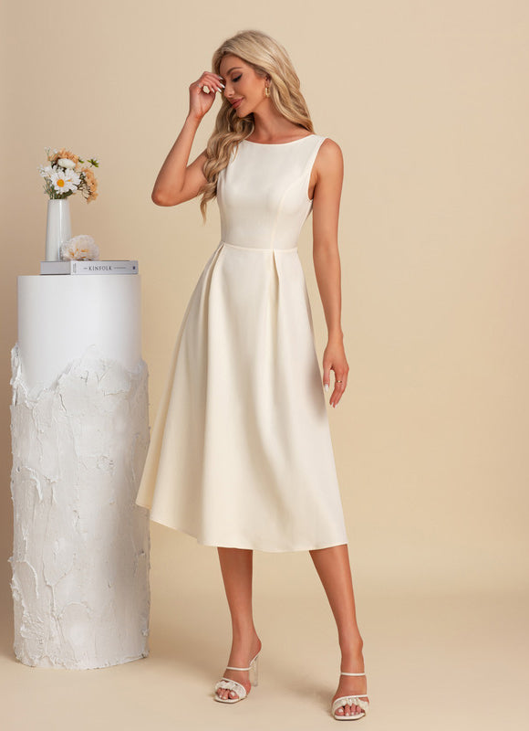 Robe Chic Blanche Pour Mariage - gallery 1