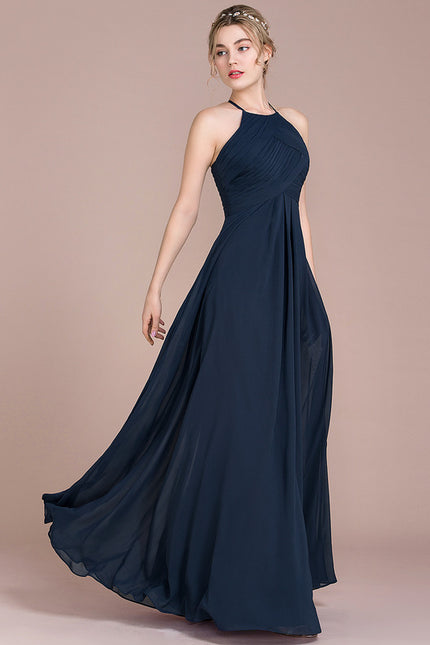 Robe Bleu Marine Chic Longue - gallery 1