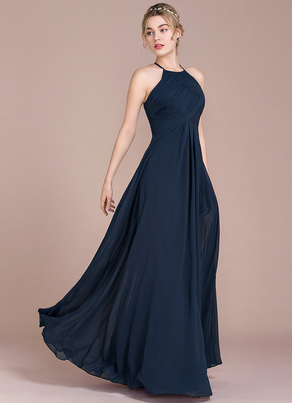 Robe Bleu Marine Chic Longue - gallery 1