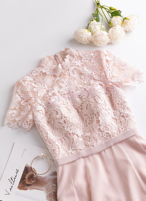 Robe Chic Élégance Rosée Légère - gallery 3