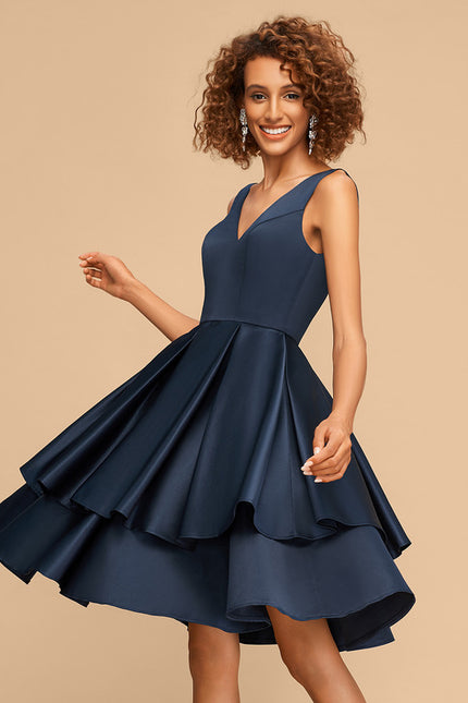 Robe Chic Satinée Cascade - gallery 1