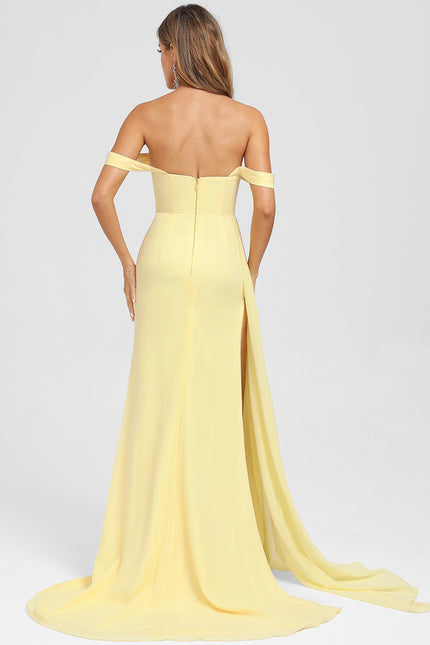 Robe Chic Jaune Éclatante - gallery 1