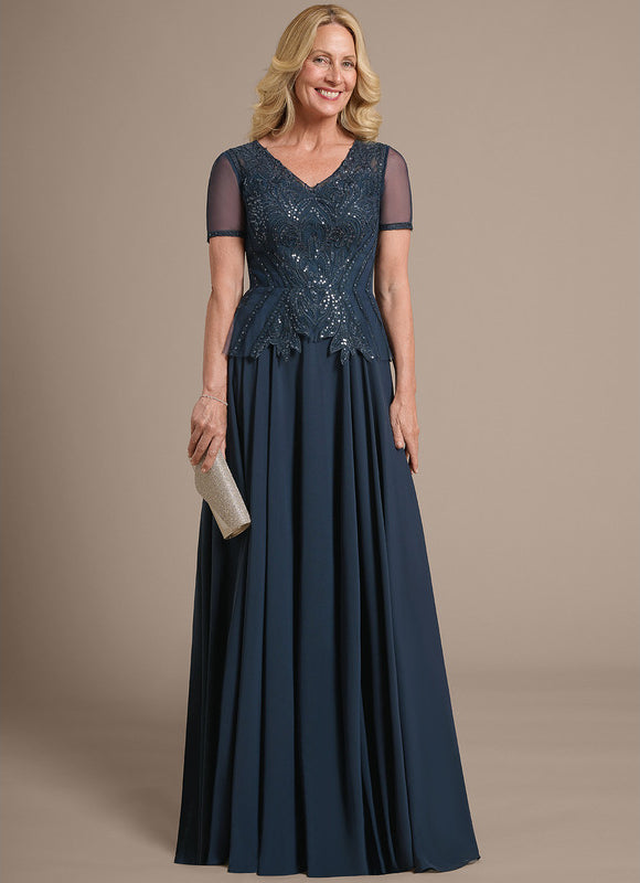 Robe Chic Longue Bleu Cobalt