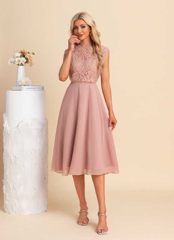 Robe Chic Violette Élégante - gallery 5