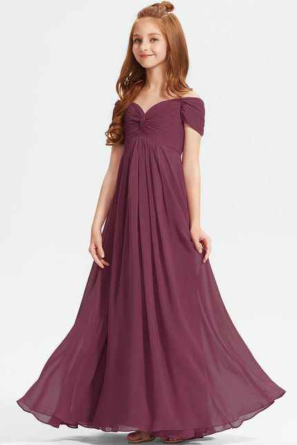Robe Chic Bordeaux Évasée - gallery 4