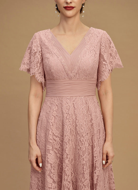 Robe Chic Dentelle Molletonnée - gallery 3
