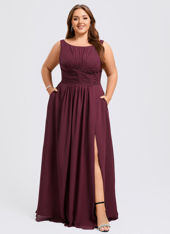 Robe Chic Mousseline Drapée - gallery 9