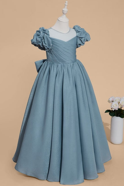 Robe Chic Bleu Doux Élégant - gallery 2
