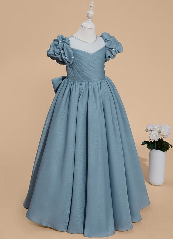 Robe Chic Bleu Doux Élégant - gallery 2