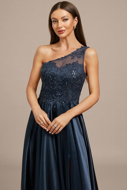 Robe De Soirée Chic Satin - gallery 1