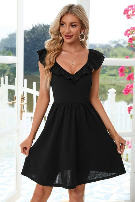 Robe Chic Vaporeuse Rouge - gallery 1