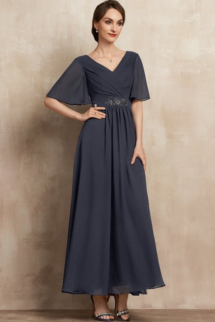 Robe Chic Longue Charbon Flottante - gallery 5