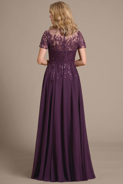 Robe Chic Violette Brodée - gallery 6