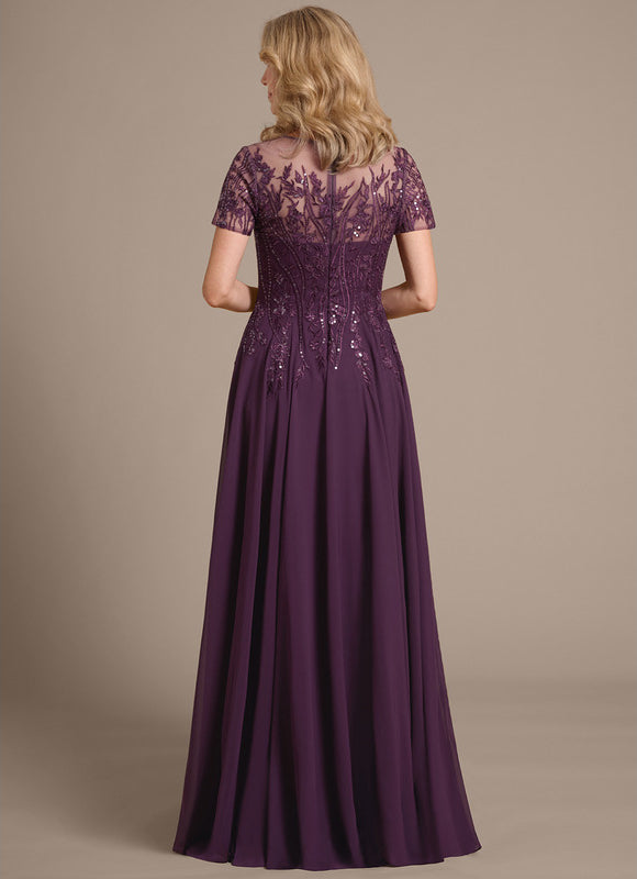 Robe Chic Violette Brodée - gallery 6