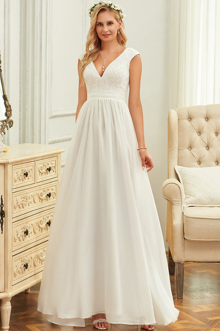 Robe Blanche Plage Chic - gallery 1