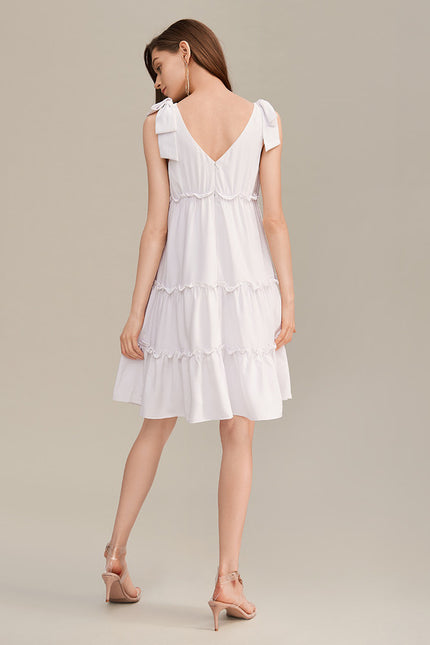 Robe Chic Verte Évasée - gallery 3
