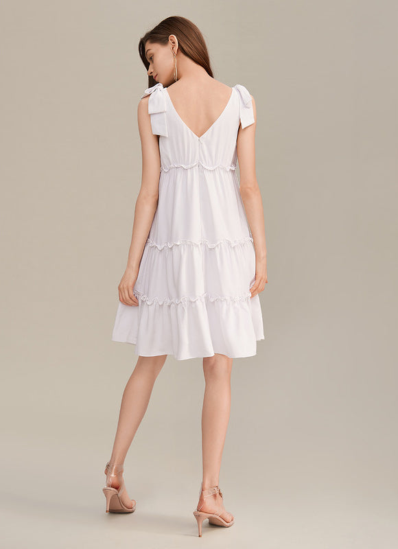 Robe Chic Verte Évasée - gallery 3