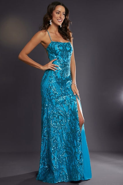 Robe Chic Pailletée Azur - gallery 2