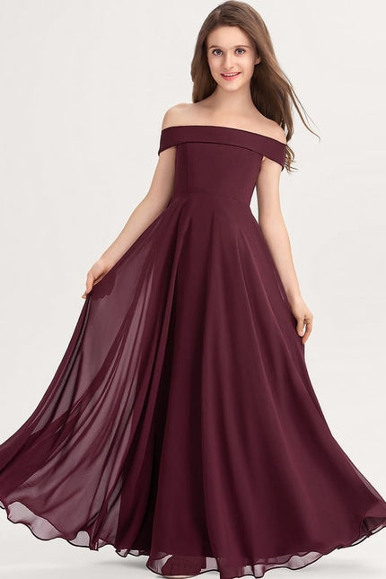 Robe Chic Bordeaux Évasée