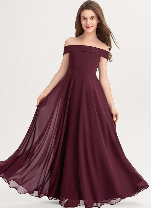 Robe Chic Bordeaux Évasée