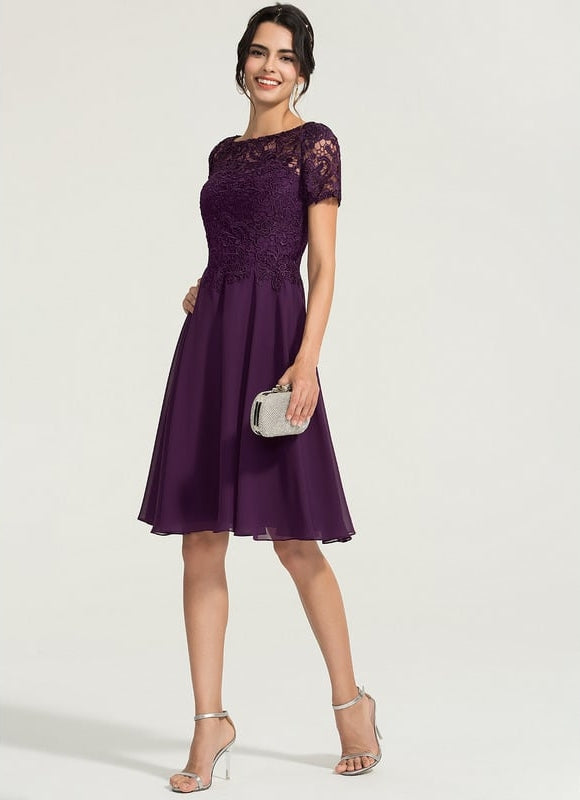 Robe Chic Chiffon Éclatante - gallery 3