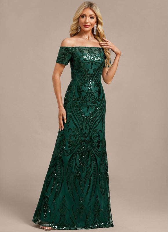Robe Chic Émeraude Pailletée - gallery 5