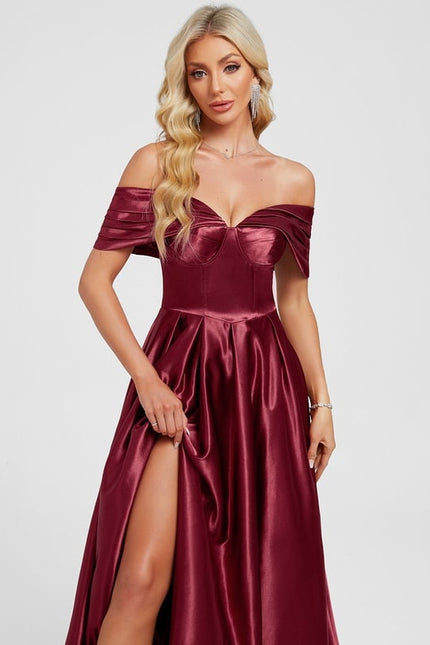 Robe Chic Bordeaux Élégante - gallery 3